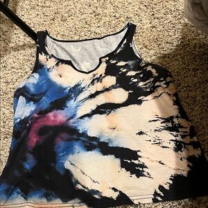 SHEIN Multicolor Tie-Dye Tank Top